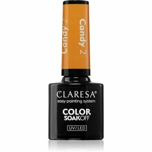 Claresa SoakOff UV/LED Color Candy gelový lak na nehty odstín 2 5 g obraz