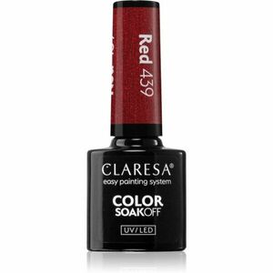 Claresa SoakOff UV/LED Color Warm Feelings gelový lak na nehty odstín Red 439 5 g obraz