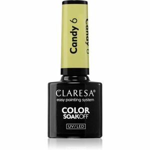 Claresa SoakOff UV/LED Color Candy gelový lak na nehty odstín 6 5 g obraz