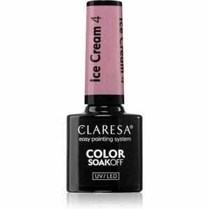 Claresa SoakOff UV/LED Color Ice Cream gelový lak na nehty odstín 4 5 g obraz