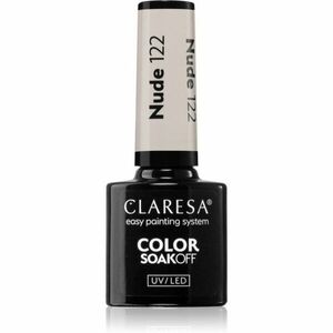 Claresa SoakOff UV/LED Color Nude gelový lak na nehty odstín 122 5 g obraz