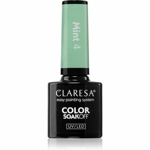 Claresa SoakOff UV/LED Color Mint gelový lak na nehty odstín 4 5 g obraz