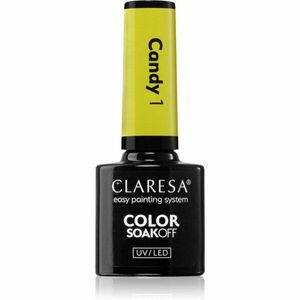 Claresa SoakOff UV/LED Color Candy gelový lak na nehty odstín 1 5 g obraz