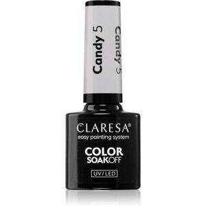 Claresa SoakOff UV/LED Color Candy gelový lak na nehty odstín 5 5 g obraz