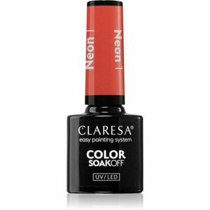 Claresa SoakOff UV/LED Color Neon gelový lak na nehty odstín 1 5 g obraz