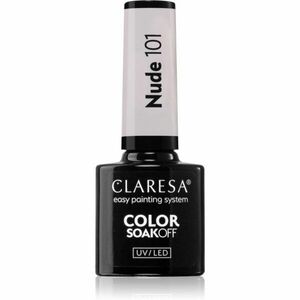 Claresa SoakOff UV/LED Color Nude gelový lak na nehty odstín 101 5 g obraz