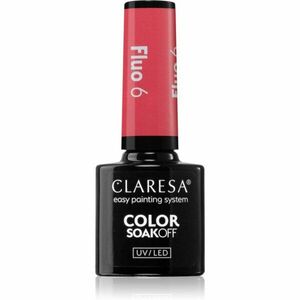 Claresa SoakOff UV/LED Color Fluo gelový lak na nehty odstín 6 5 g obraz