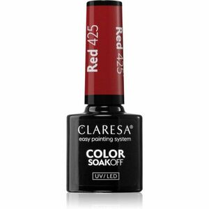 Claresa SoakOff UV/LED Color Rainbow Explosion gelový lak na nehty odstín Red 425 5 g obraz