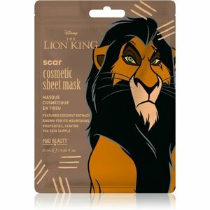 Mad Beauty Lion King Scar hydratační plátýnková maska 25 ml obraz