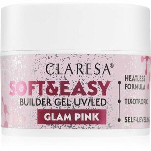 Claresa Soft&Easy Builder Gel podkladový gel na nehty odstín Glam Pink 45 g obraz