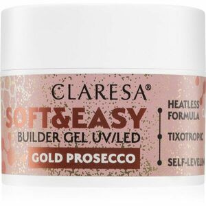 Claresa Soft&Easy Builder Gel podkladový gel na nehty odstín Gold Prosecco 12 g obraz