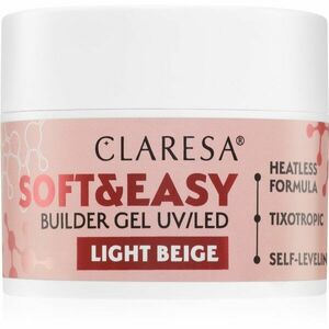 Claresa Soft&Easy Builder Gel podkladový gel na nehty odstín Light Beige 45 g obraz