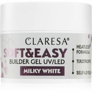 Claresa Soft&Easy Builder Gel podkladový gel na nehty odstín Milky White 12 g obraz