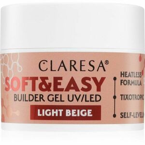 Claresa Soft&Easy Builder Gel podkladový gel na nehty odstín Light Beige 12 g obraz