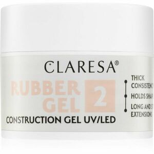 Claresa Rubber Gel Construction Gel UV/LED gelový lak pro prodloužení nehtů odstín 2 12 g obraz