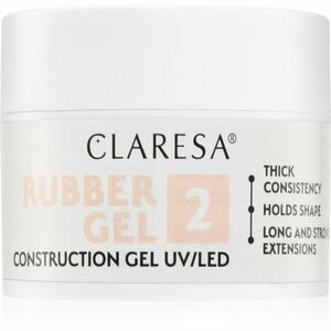 Claresa Rubber Gel Construction Gel UV/LED gelový lak pro prodloužení nehtů odstín 02 45 g obraz