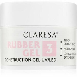 Claresa Rubber Gel Construction Gel UV/LED gelový lak pro prodloužení nehtů odstín 03 45 g obraz