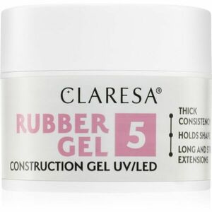 Claresa Rubber Gel Construction Gel UV/LED gelový lak pro prodloužení nehtů odstín 05 12 g obraz