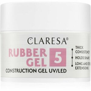 Claresa Rubber Gel Construction Gel UV/LED gelový lak pro prodloužení nehtů odstín 05 45 g obraz