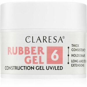 Claresa Rubber Gel Construction Gel UV/LED gelový lak pro prodloužení nehtů odstín 06 45 g obraz