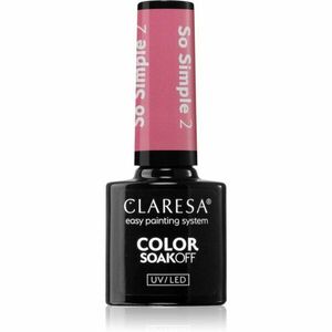 Claresa SoakOff UV/LED Color So Simple gelový lak na nehty odstín 2 5 g obraz