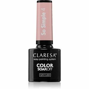 Claresa SoakOff UV/LED Color So Simple gelový lak na nehty odstín 4 5 g obraz