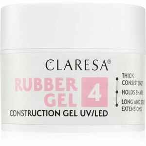 Claresa Rubber Gel Construction Gel UV/LED gelový lak pro prodloužení nehtů odstín 04 45 g obraz