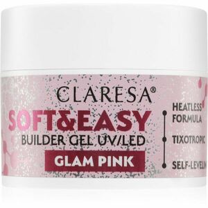 Claresa Soft&Easy Builder Gel podkladový gel na nehty odstín Glam Pink 12 g obraz