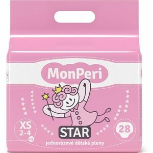 MonPeri Star Size XS jednorázové pleny 2-4 kg 28 ks obraz