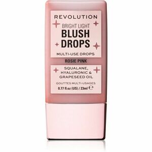 Makeup Revolution Bright Light Blush Drops tekutá tvářenka odstín Pink Rosie 23 ml obraz