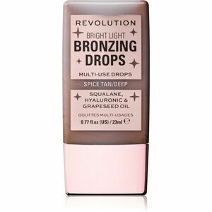 Makeup Revolution Bright Light Bronzing Drops tekutý bronzer odstín Deep Bronze Spice 23 ml obraz