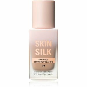 Makeup Revolution Skin Silk Serum Foundation lehký make-up s rozjasňujícím účinkem odstín F7 23 ml obraz