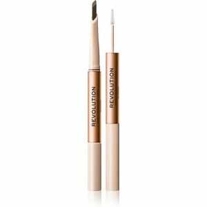 Makeup Revolution Fluffy Brow Filter Duo oboustranná tužka na obočí pro fixaci a tvar odstín Blonde 0.12 g obraz