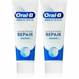 Oral B Gum & Enamel Repair Fresh White zubní pasta pro svěží dech 2x75 ml obraz