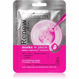 Bielenda Renew Your Skin plátýnková maska s regeneračním účinkem 18 g obraz