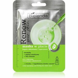 Bielenda Renew Your Skin vyživující plátýnková maska 18 g obraz