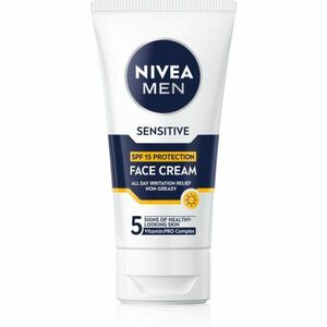 NIVEA MEN Sensitive ochranný krém pro muže SPF 15 75 ml obraz