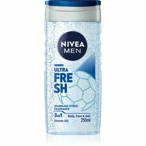 NIVEA MEN Ultra Fresh osvěžující sprchový gel 3 v 1 250 ml obraz