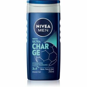 NIVEA MEN Ultra Charge energizující sprchový gel 3 v 1 250 ml obraz