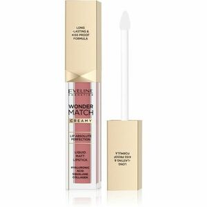 Eveline Cosmetics Wonder Match dlouhotrvající matná tekutá rtěnka s kyselinou hyaluronovou odstín 05 Sweet Nude 6, 8 ml obraz