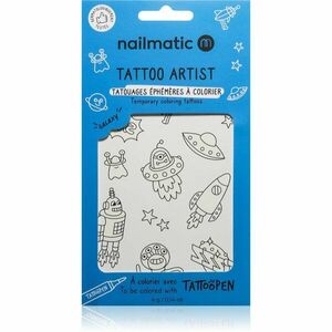 Nailmatic Tattoo Artist Temporary Coloring Tattoos tetování pro děti 3 y+ Galaxy 9x16, 3 cm obraz