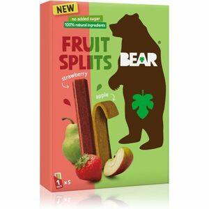 BEAR Fruit Splits Jahoda & Jablko sušené ovoce 5x20 g obraz