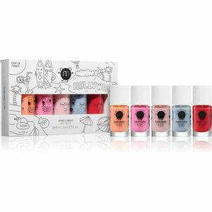 Nailmatic Kids Hollywood sada laků na nehty Flamingo, Dolly, Bella, Merlin, Sissi 5x8 ml obraz