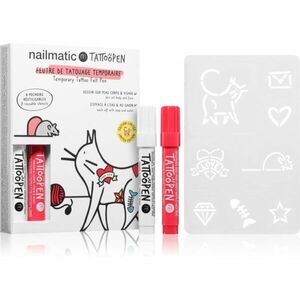 Nailmatic Temporary Tattoo Felt Pen sada 3 y + The Cat (pro děti) obraz