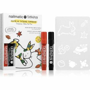 Nailmatic Temporary Tattoo Felt Pen sada pro děti 3 y+ The Rabbit 10 ks obraz