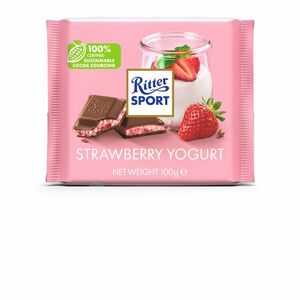 RITTER SPORT Čokoláda jahoda a jogurt 100 g obraz