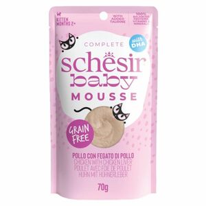 SCHESIR Kitten Lifestage Mousse kapsička pro koťata kuře 70 g obraz