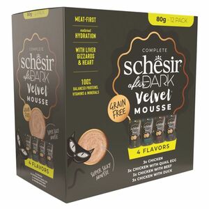 SCHESIR After Dark Velvet Mousse Variety konzervy pro kočky 12x80 g obraz