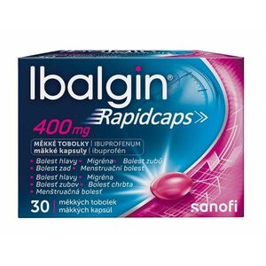 Ibalgin Rapidcaps 400 mg 30 měkkých tobolek obraz