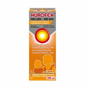 Nurofen pro děti 20 mg/ml pomeranč suspenze 200 ml obraz